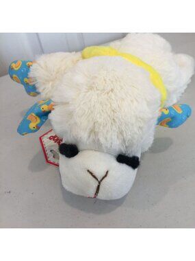 Lamb Chop Rubber Ducky Floaty Ears Front Paws 11" Plush Squeaky Dog Toy